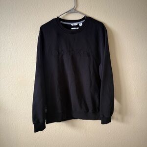 Calvin Klein Men's Black Crewneck Sweater
